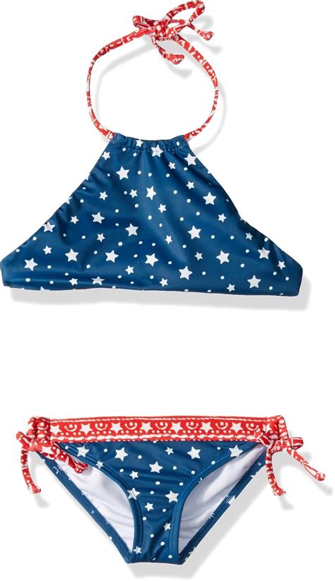 Amazon Billabong Girls Free Babe High Neck Two Piece Swim Set Multi 8 Clothing Shoes