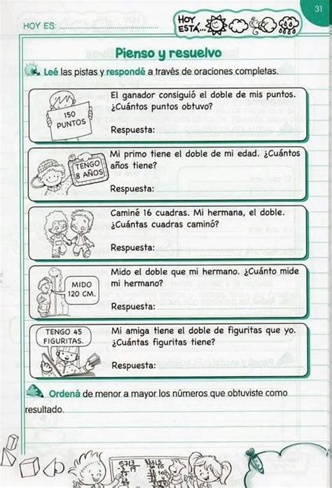 Situaciones Problemáticas Para Quinto Grado Matematicas Tercer Grado