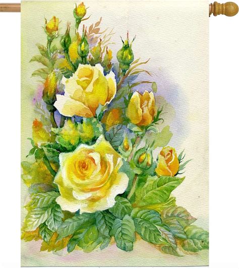 Amazon Pickako Retro Watercolor Painting Of Summer Spring Floral