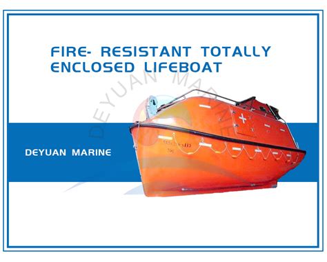 People Flame Retardant Type Solas Totally Enclosed Lifeboat For Oil