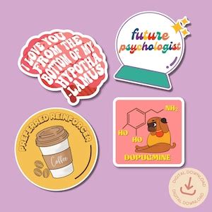 Psychology Stickers, Mental Health Stickers, Psychology Gifts ...