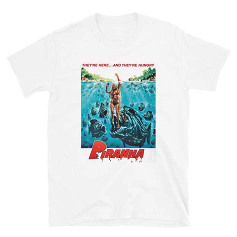 Mod1 Piranha Terror Horror Classic Movie Film Piraña T Shirt