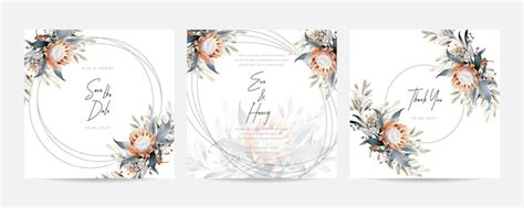 Modèle d invitation de mariage avec ensemble de fleurs de chrysanthème nude aquarelle Conception