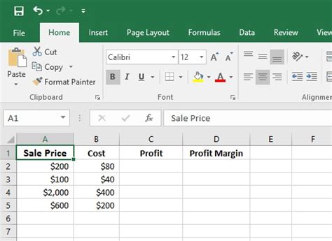 How To Calculate Profit Margin In Excel Profit Margin Formula In Excel