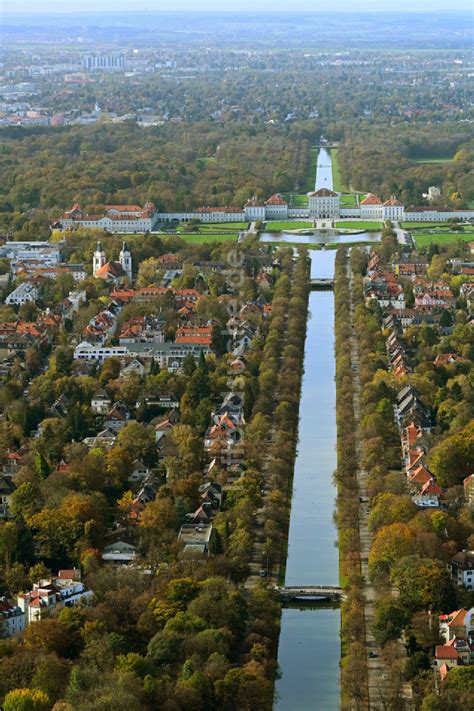 Luftaufnahme M Nchen Herbstluftbild Kanalverlauf Und Uferbereiche Des