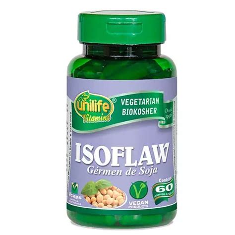 Isoflaw Gérmen de Soja 500mg 60 cápsulas Unilife Benvitta Saúde