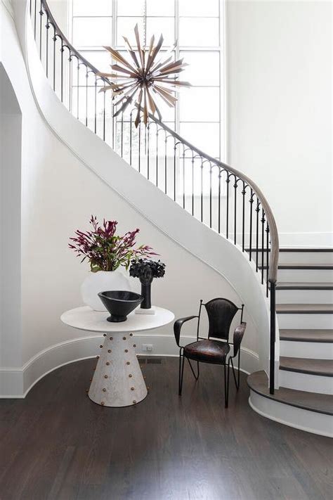 Curved Staircase Wall Decorating Ideas Shelly Lighting