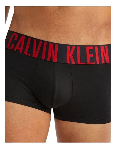 Calvin Klein Intense Power Micro Low Rise Trunks 3 Pack In Black Myer