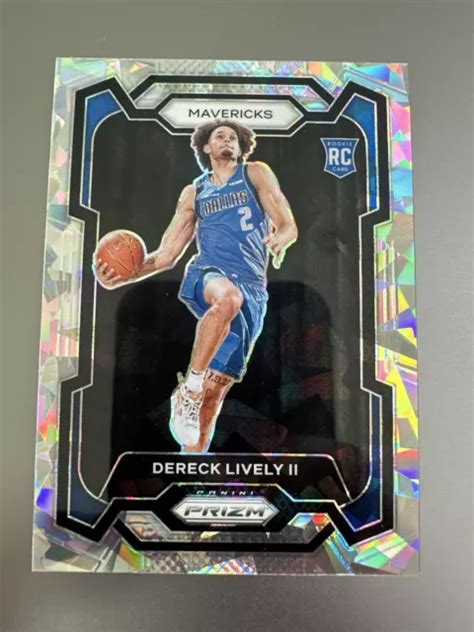 DERECK LIVELY II 2023 24 Prizm NBA Rookie Cracked Ice RC 163 Dallas