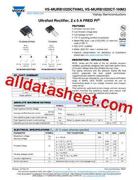 Vs Murb Ct Hm Datasheet Pdf Vishay Siliconix