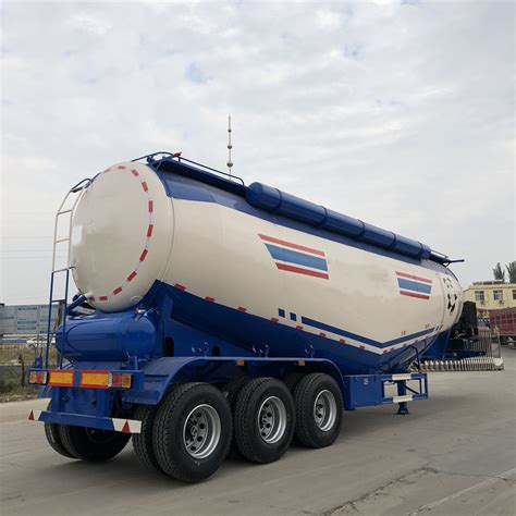 V Shape 60m3 Dry Bulk Cement Bulker Tanker Tank Truck Semi Trailer