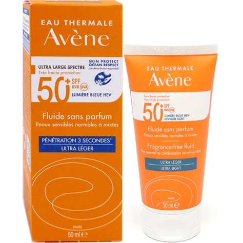 AVENE FLUIDE SOLAIRE SPF50 SANS PARFUM 50ML