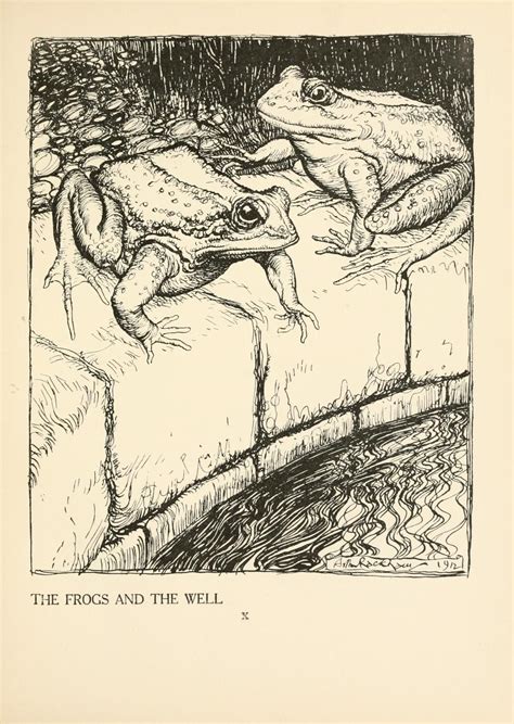 Aesop S Fables Illustration By Arthur Rackham Fine Art Drawing Art