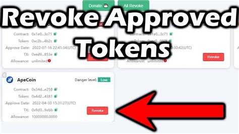 How To Revoke Approved Smart Contract Or Tokens YouTube