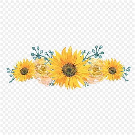 Sunflower Clipart Border