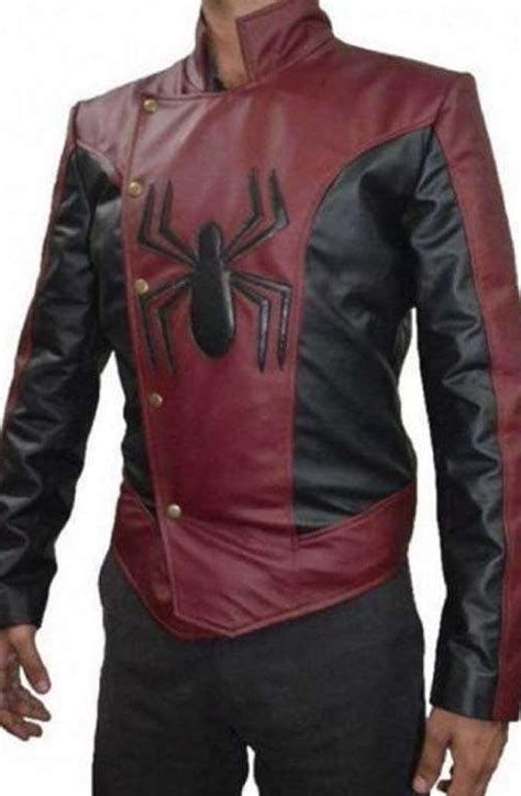 Last Stand Spider Man Peter Parker Black Red Cosplay Jacket