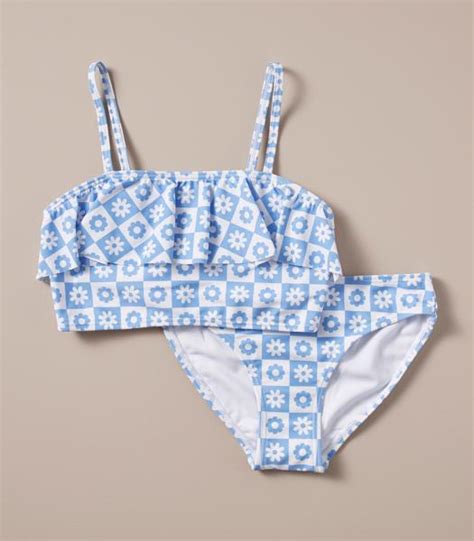 Piece Swim Floral Frill Bikini Set Target Australia