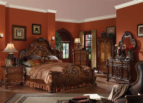 Acme Dresden 2pc Traditional Arch Bedroom Set in Cherry Oak EST SHIP ...