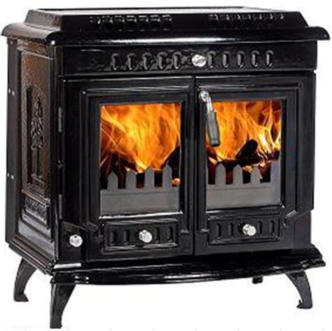 Free Standing Wood Burning Stove Cast Iron Fireplace Room Heater Ce