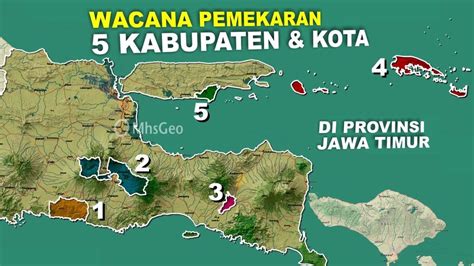 Pemekaran Lima Kabupaten Dan Kota Di Provinsi Jawa Timur Paling