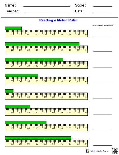 9 Best Worksheets To Help Learn To Read A Tape Measure The Teach