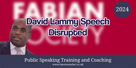 David Lammy Speech Disrupted at the Fabian Society