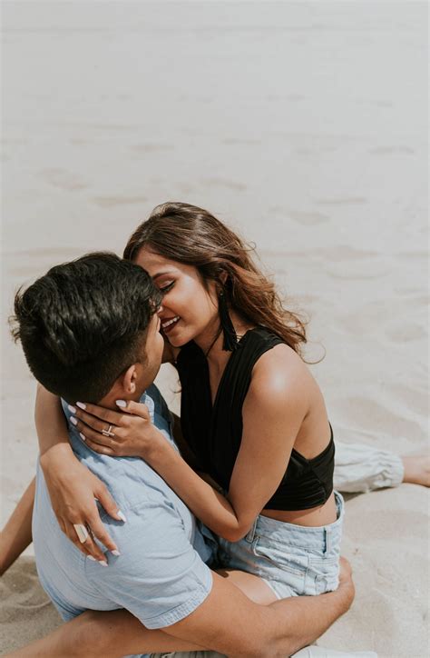 Neha Amit Santa Monica Beach Couples Shoot Couple Beach Couple