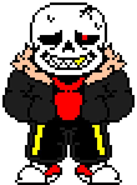 Underfell Sans Undertale Pixel Art Underfell Sans Pixel Art Pattern Images