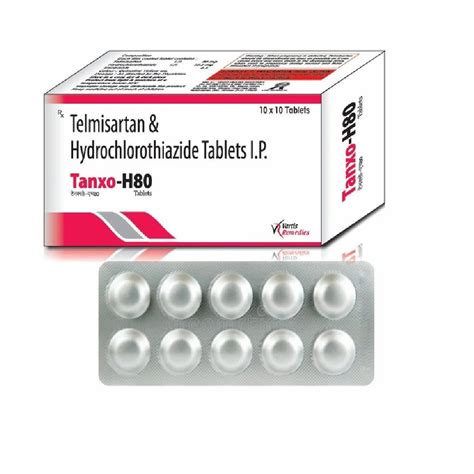 Telmisartan Mg Hydrochlorothiazide Mg Tablet At Rs Box