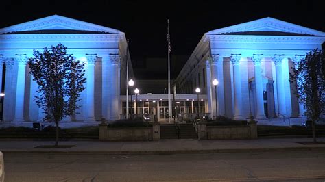 Erie County Courthouse Lit in Blue in Honor of Shot Erie Police ...