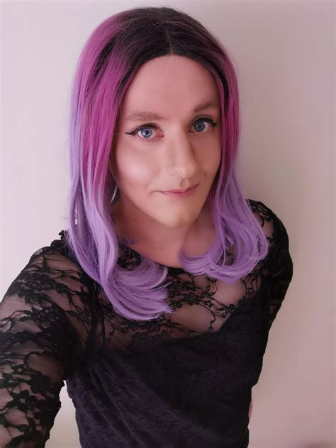 Purple Hair Don T Care 🤘 R Crossdressing