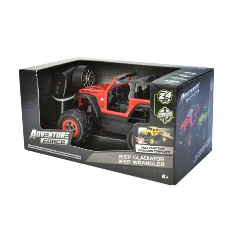 Radio Control Adventure Force Jeep Wrangler Rubic N Escala Rojo