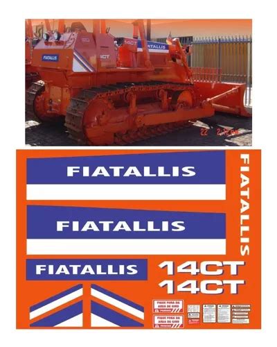 Adesivos Trator De Esteira Compat Vel Fiatallis Ct