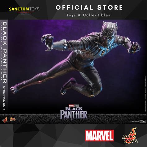 Hot Toys MMS Black Panther Th Scale Black Panther Original Suit Collectible Figure