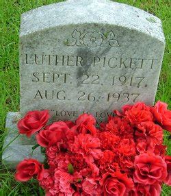 Luther Pickett M Morial Find A Grave