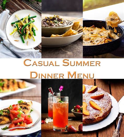 Casual Summer Dinner Menu With Friends Summer Dinner Summer Dinner