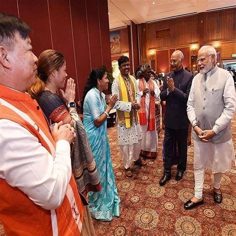 Farewell Dinner Hosted By Pm Modi For Outgoing President Ram Nath