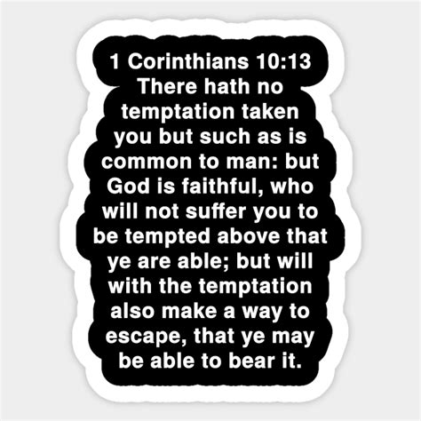 1 Corinthians 1013 King James Version Kjv Bible Verse Typography 1