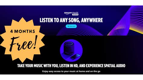 Free 4 Months Amazon Music Unlimited Ad Free Listening Southern