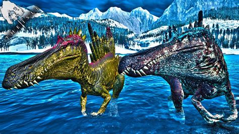 Dupla De Neuro Suchomimus Em Busca Do Filhote Perdido Giganotossauro