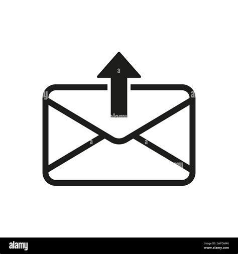 Envelope And Arrow Icon Sign Outgoing Message Vector Illustration