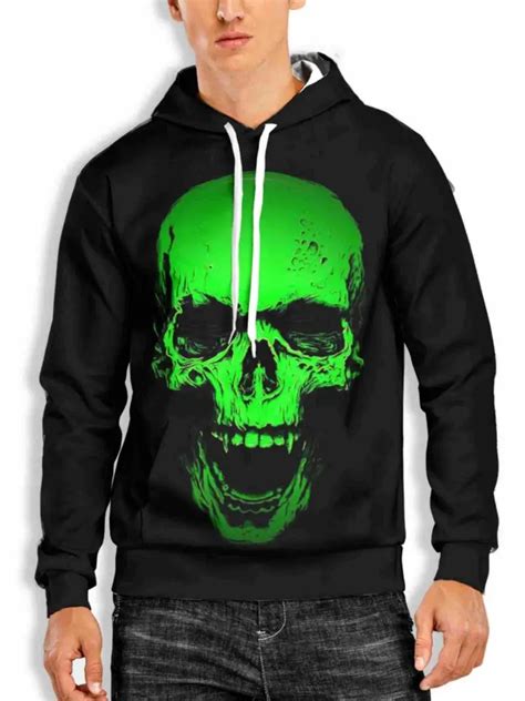 Halloween New Autumn 2022 Mens 3d Digital Fluorescent Green Temu