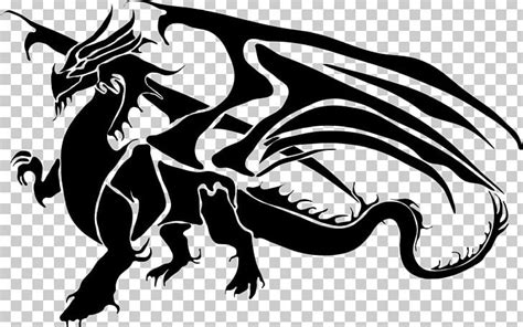 Chinese Dragon Silhouette PNG, Clipart, Black And White, Carnivoran, Chinese Dragon, Claw ...