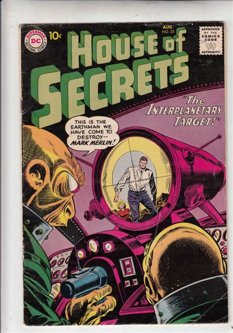 House Of Secrets Aug Vg Mid Grade Mark Merlin Comic Books