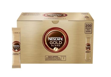 Nescafe Gold Blend Instant Coffee Granules Stick Sachets [Pack 200]