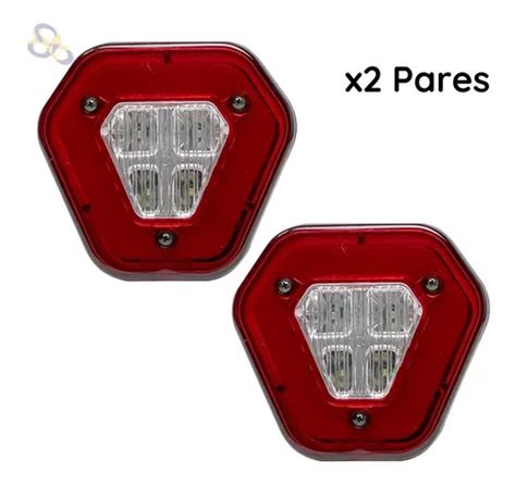 Kit Par Lanterna Led Carretinha Reboque Imperme Vel Psx Frete Gr Tis