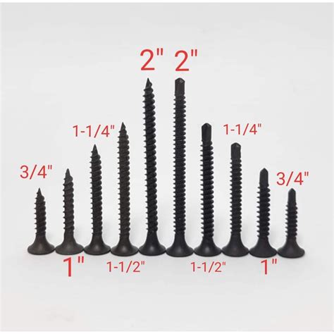 Gypsum Board Screw Sold Per 10pcs Black Screw Wood Metal Drywall Screw