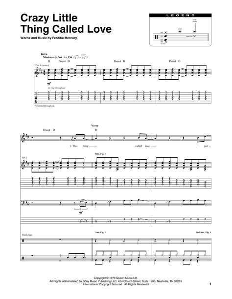 Crazy Little Thing Called Love By Queen Sheet Music For Transcribed Score At Sheet Music Direct