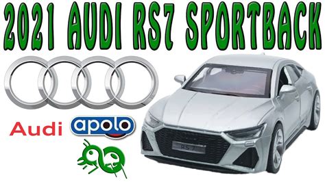 Apolo Msz 2021 Audi Rs7 Sportback Glossy Silver Miniatur Mobil Audi Rs7