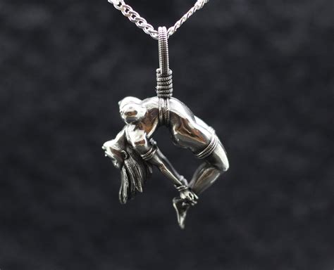 Naked Shibari Anime Hentai Girl BDSM Silver Pendant Naked Etsy UK